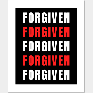 Forgiven | Christian Saying Posters and Art